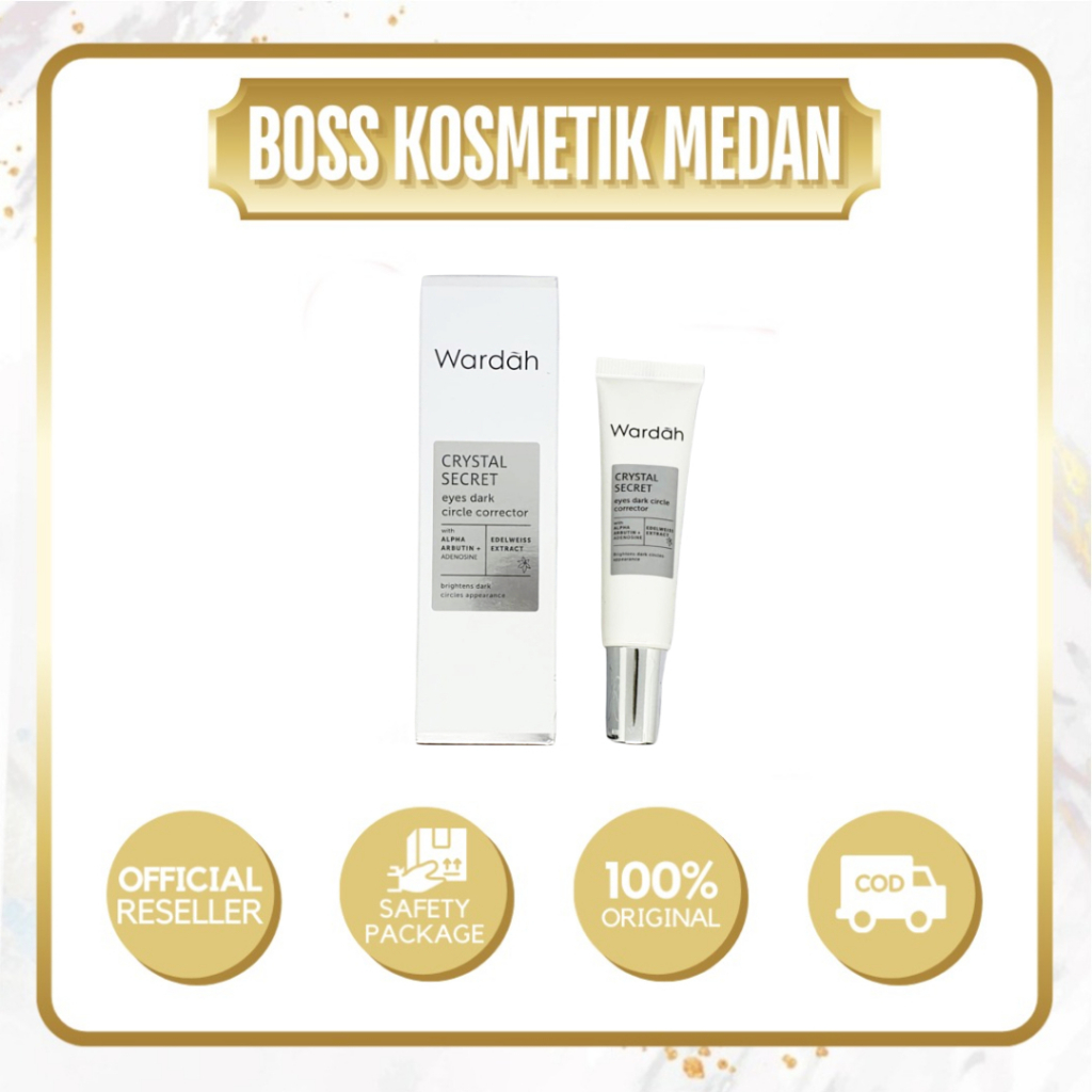 Wardah Crystal Secret Eyes Dark Circle Corrector 10ml (krim mata pencerah / mata panda )
