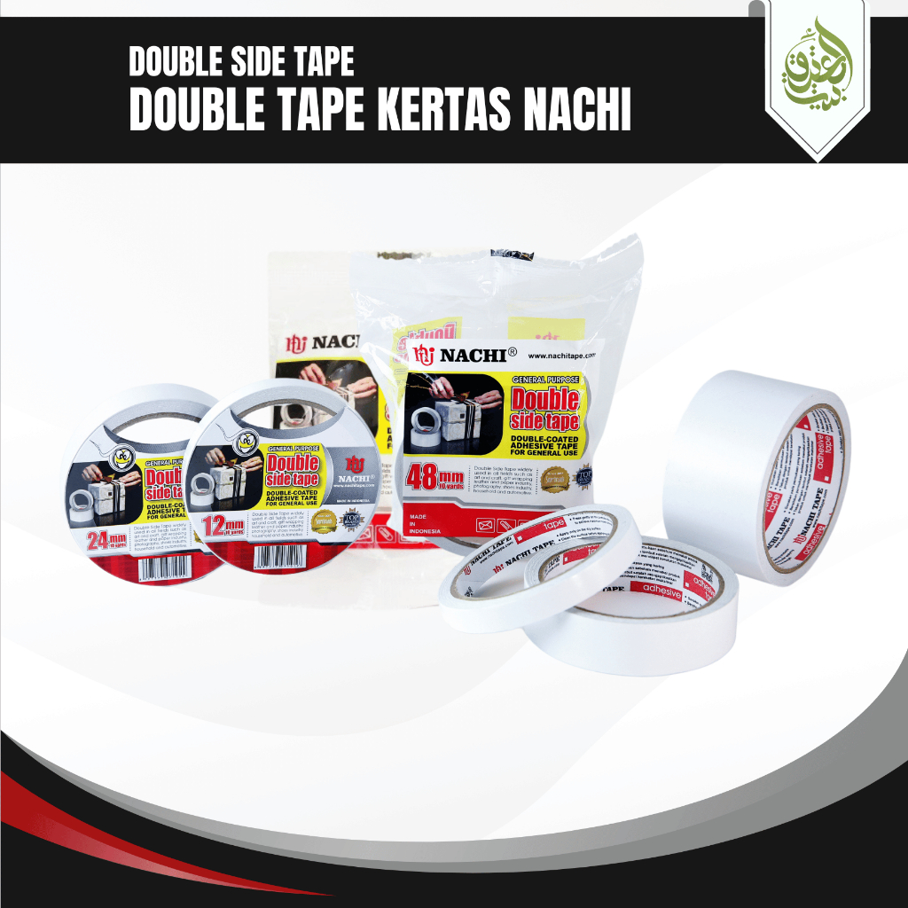 

Double Side Tape Nachi Tape 12mm-24mm-48m x 10Yard | Dobel Tip Kertas [PCS]