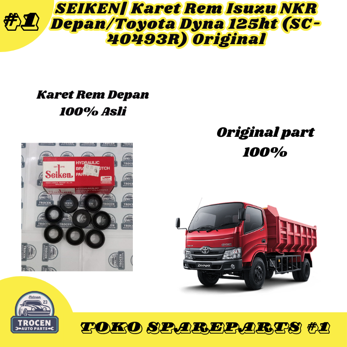 SEIKEN| Karet Rem Isuzu NKR Depan/Toyota Dyna 125ht (010-40493/SC-40493R) Original