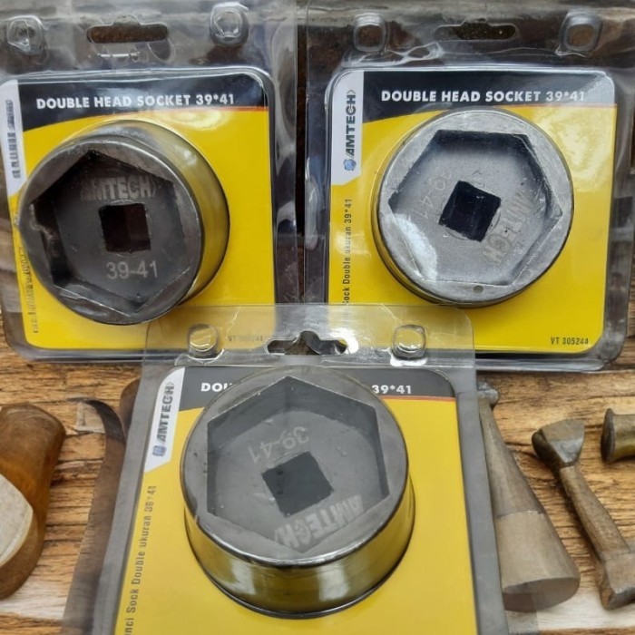 Mata Sok Coupling 39-41mm Kunci CVT Double Head Socket sok kunci mur kopling mata kunci sok cvt 39 x