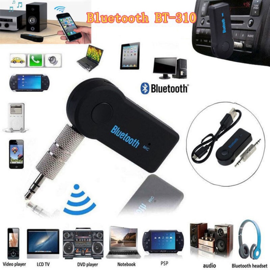 Bluetooth Receiver Audio Mobil Car Bluetooth Audio 3.5mm Wireless Penerima Bluetooth Audio Mobil