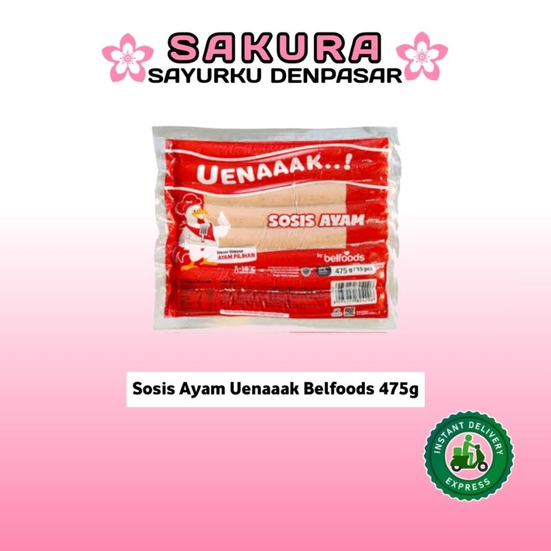 

Sosis Ayam Uenaaak Belfoods 475g - SAKURA