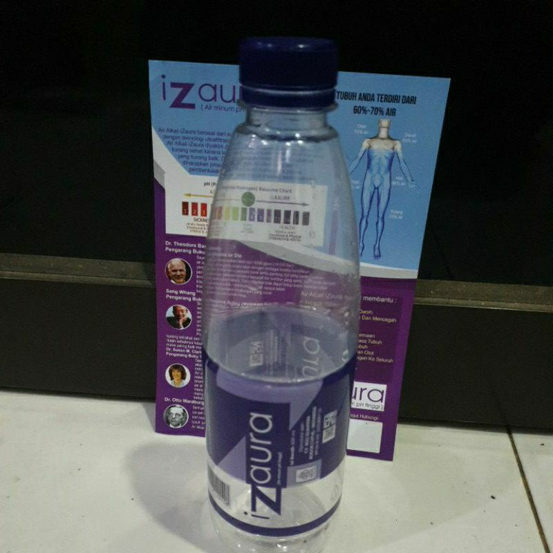 

Air alkaline ph 8+ Izaura ecer 600ml/botol