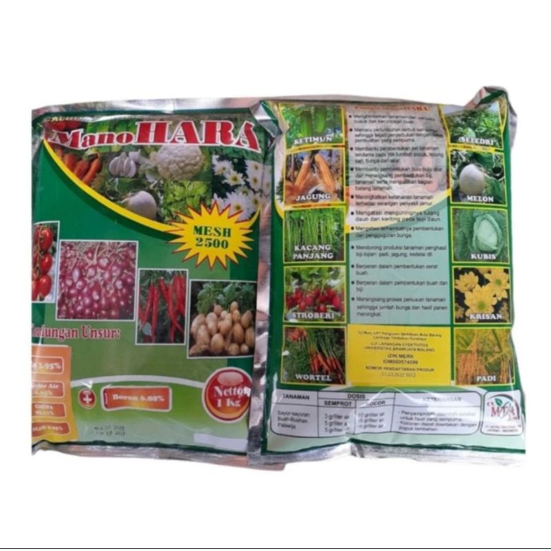 Pupuk Kalsium Murni Boron - Manohara Kemasan 1kg