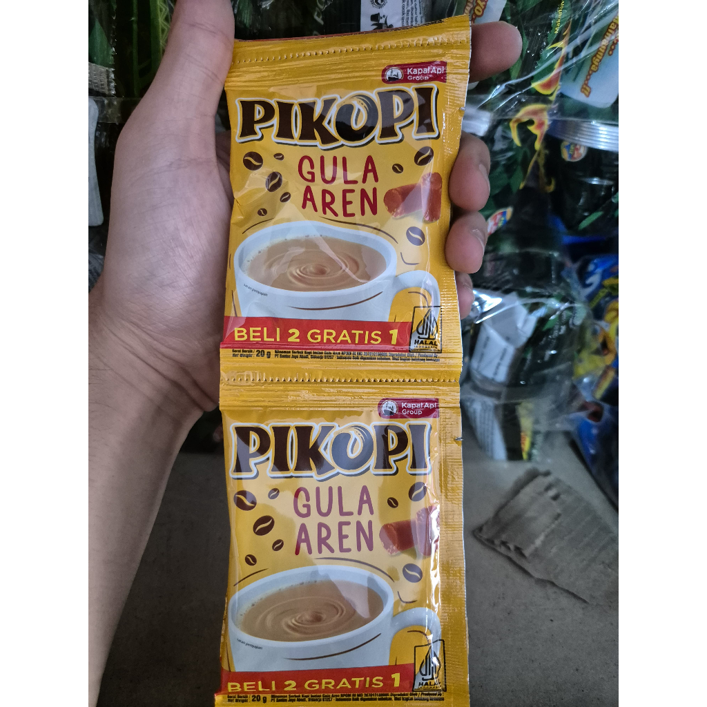 

KOPI PIKOPI GULA AREN RENCENG ISI 15 @20GR