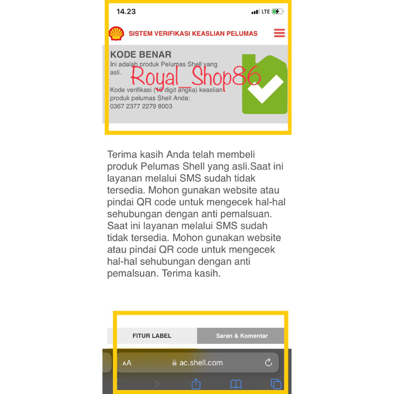 Oli Shell Ax7 10W-40 1 Liter 4Tak Motor Sport Original Vixion R15 Satria Fu Jupiter Mx Cbr Cb