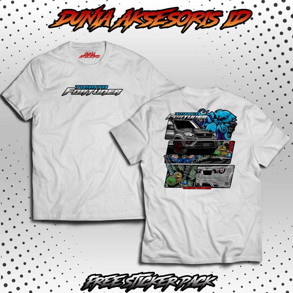 Kaos Toyota Fortuner | Kaos Diesel Power | Baju Mobil Fortuner