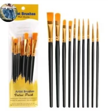 

1 SETT ISI 10PCS KUAS LUKIS/SETT KUAS LUKIS/PAINTING BRUSH