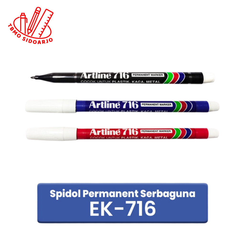 

TBMO Spidol Permanent Artline Spidol Kecil EK-716 Per Pcs