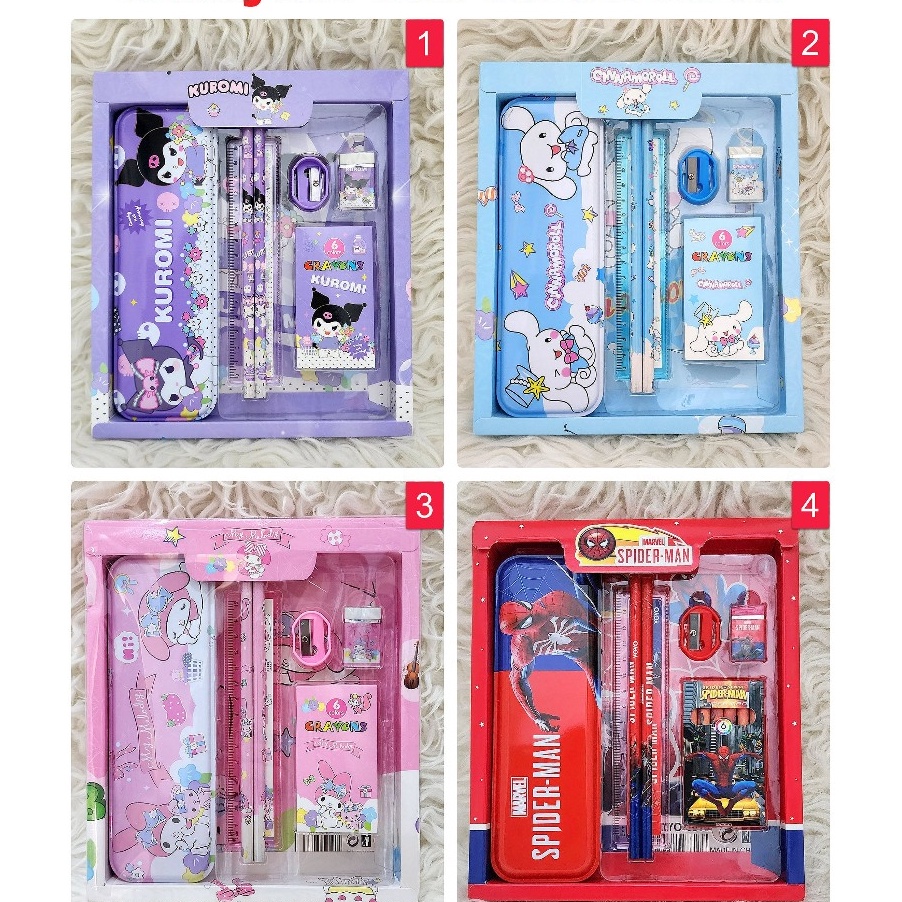 

BONANZA Studyset Set Alat Tulis YOYO 815 Motif Anak Spiderman Cars Frozen Hellokitty
