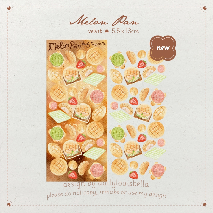 

Melon Pan Bread Deco Sticker by Dailylouisbella