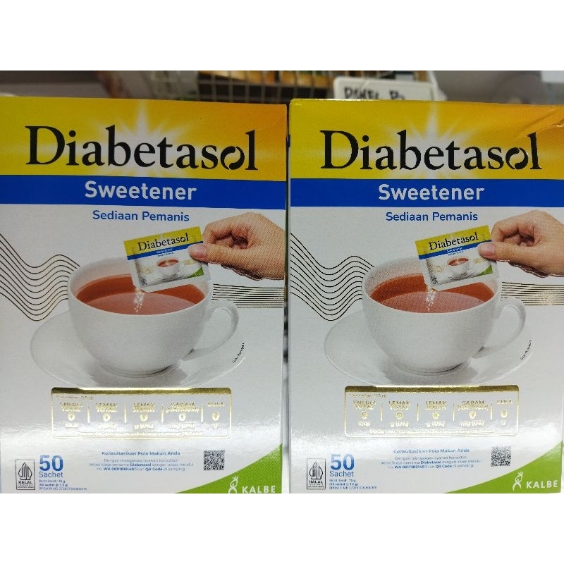 

Diabetasol sweetener 50 sachet box