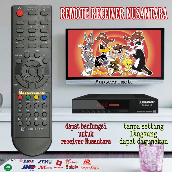 Hot REMOT REMOTE NUSANTARA  SET TOP BOX DVB T2 TANAKA BODY PLASTIK
