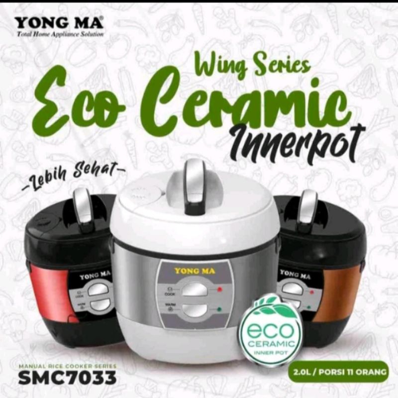 YONG MA MAGIC COM 2 LITER SMC7033 / RICE COOKER YONG MA
