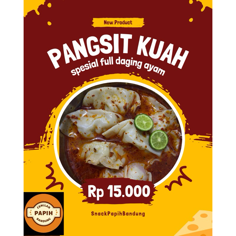 

Pangsit Kuah Daging Ayam Isi 6pcs Termurah