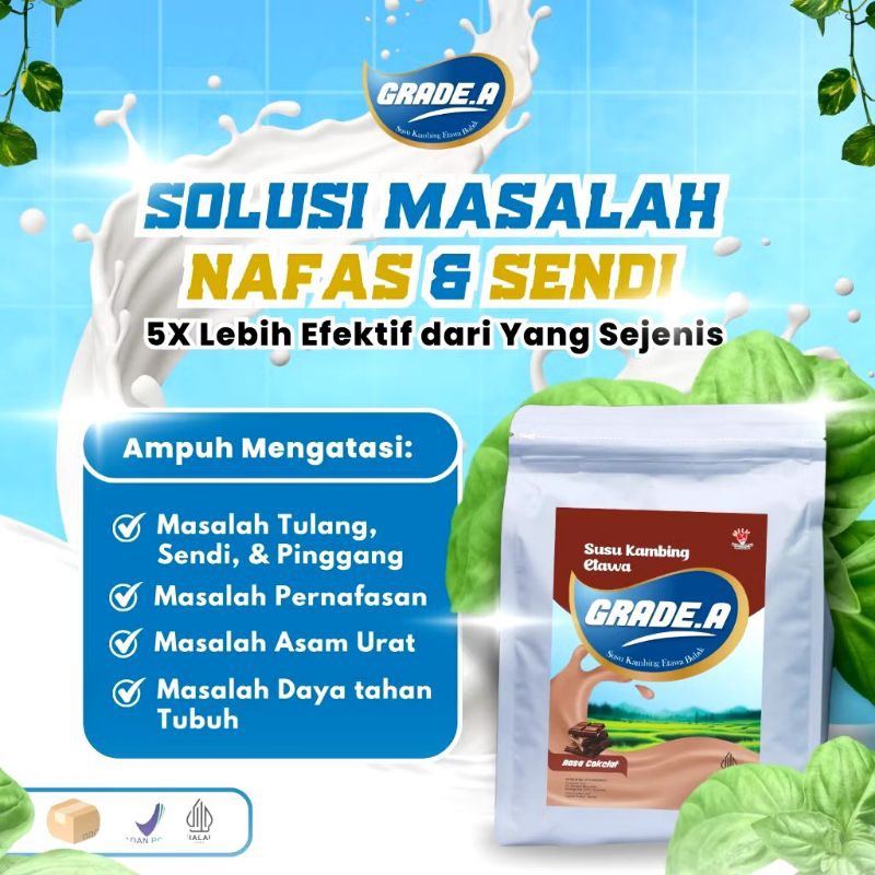 

Susu Kambing Etawa Grade A Rasa Cokelat 1000gr