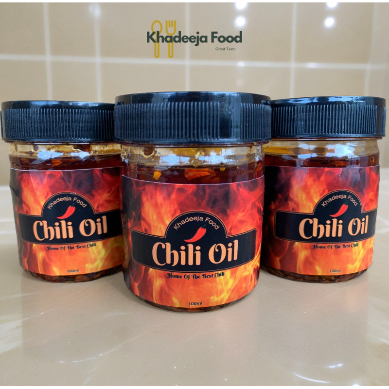 

CHILI OIL SAMBAL MINYAK CABE 100ML HOMEMADE BY KHADEEJA FOOD