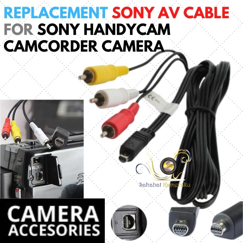 Kabel AV Sony Handycam for Sony HC / HDD / SX / CX / DVD VMC-15FS VMC-30FS 10Pin