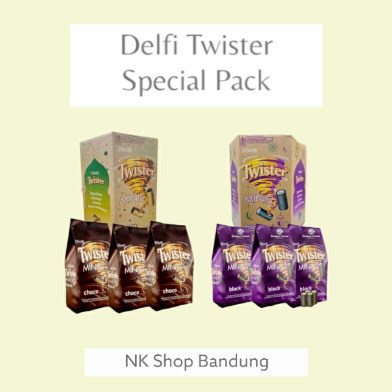 

Delfi Twister Wafer Minis Choco Vanilla Special Pack - 3 x 70g