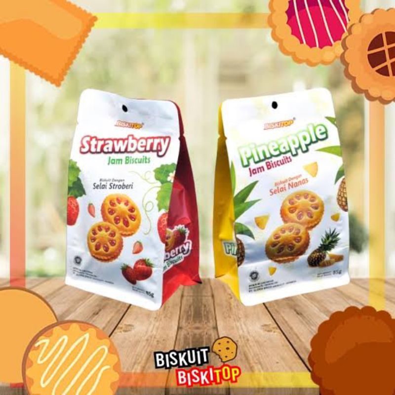 

Biskitop jam biscuit / snack biskuit selai 60gr