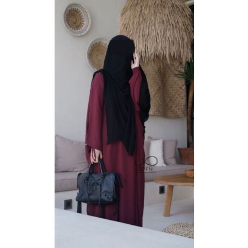 preloved yucca abaya by sofni abaya pensylvania maroon