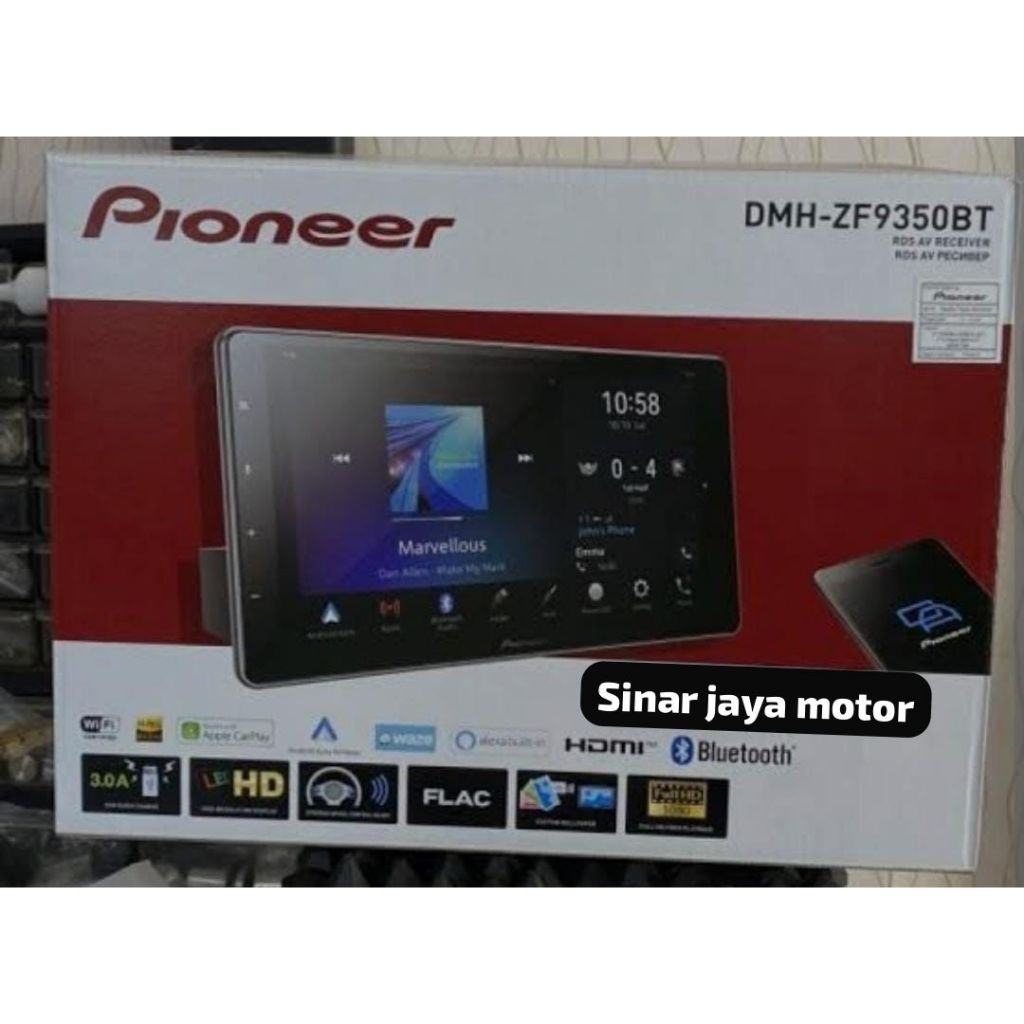 Head Unit Mobil PIONEER DMH-ZF9350BT 9 Inch Apple Carplay Android Auto