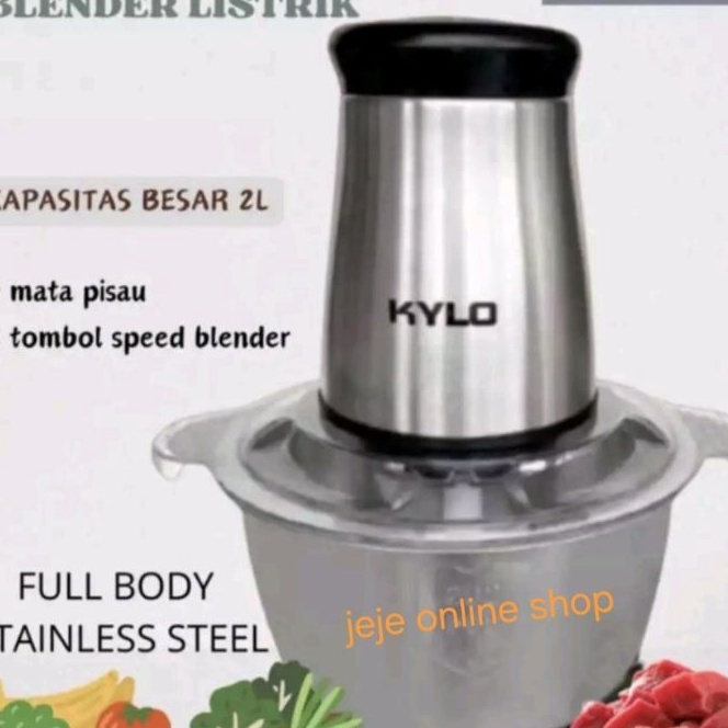 KI3 BLENDER DAGING  CHOPPER STAINLESS SERBAGUNA 2 LITER