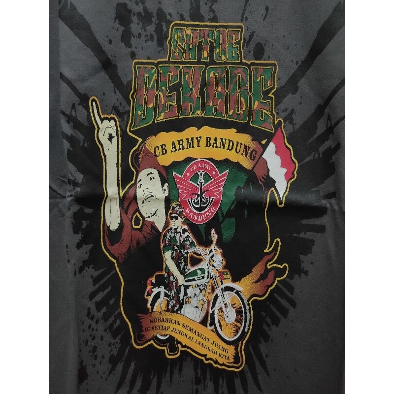 kaos acara CB army bandung 2018 satoe dekade original