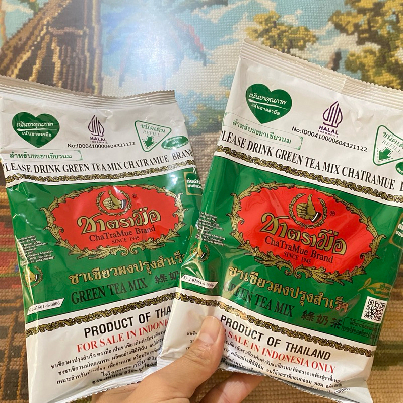 

[langsung kirim] Chatramue isi 2 Teh Hijau Green Tea 200gr x 2pcs | JURAGAN TEH JAKARTA