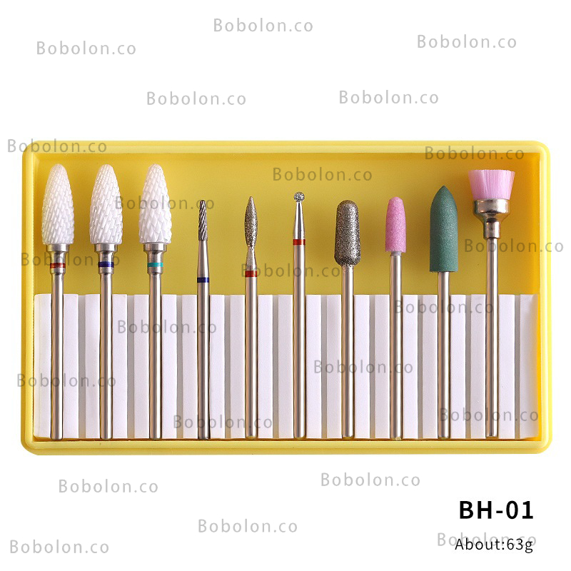 Bor Kepala Duri / Mesin Paku / Bor Kuku / Bor Kepala Duri / Mesin Kuku / Set Alat Kuku Kepala