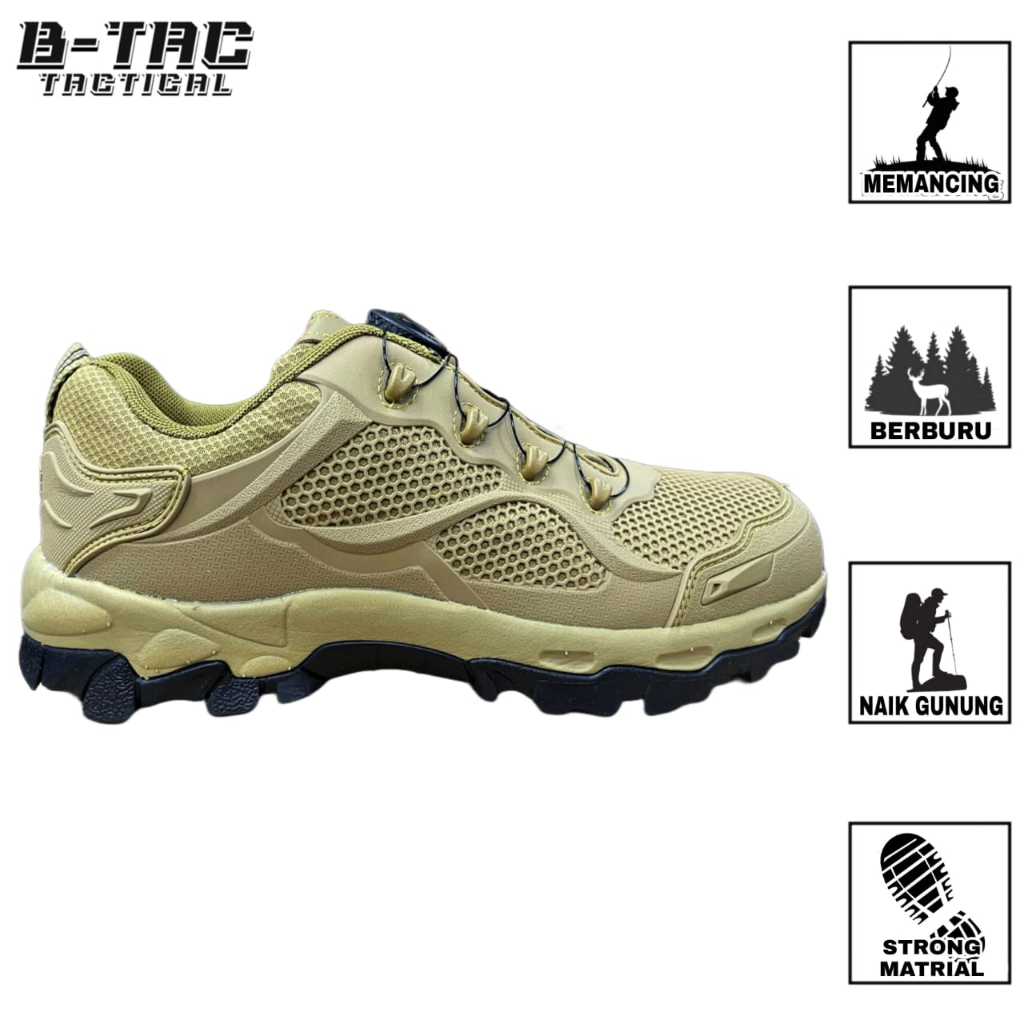 [S. 660 Cats Coklat] Sepatu Boots Pria 4 Inch/ Sepatu Tactical Pria Import/ Sepatu Tactical Merk ESD