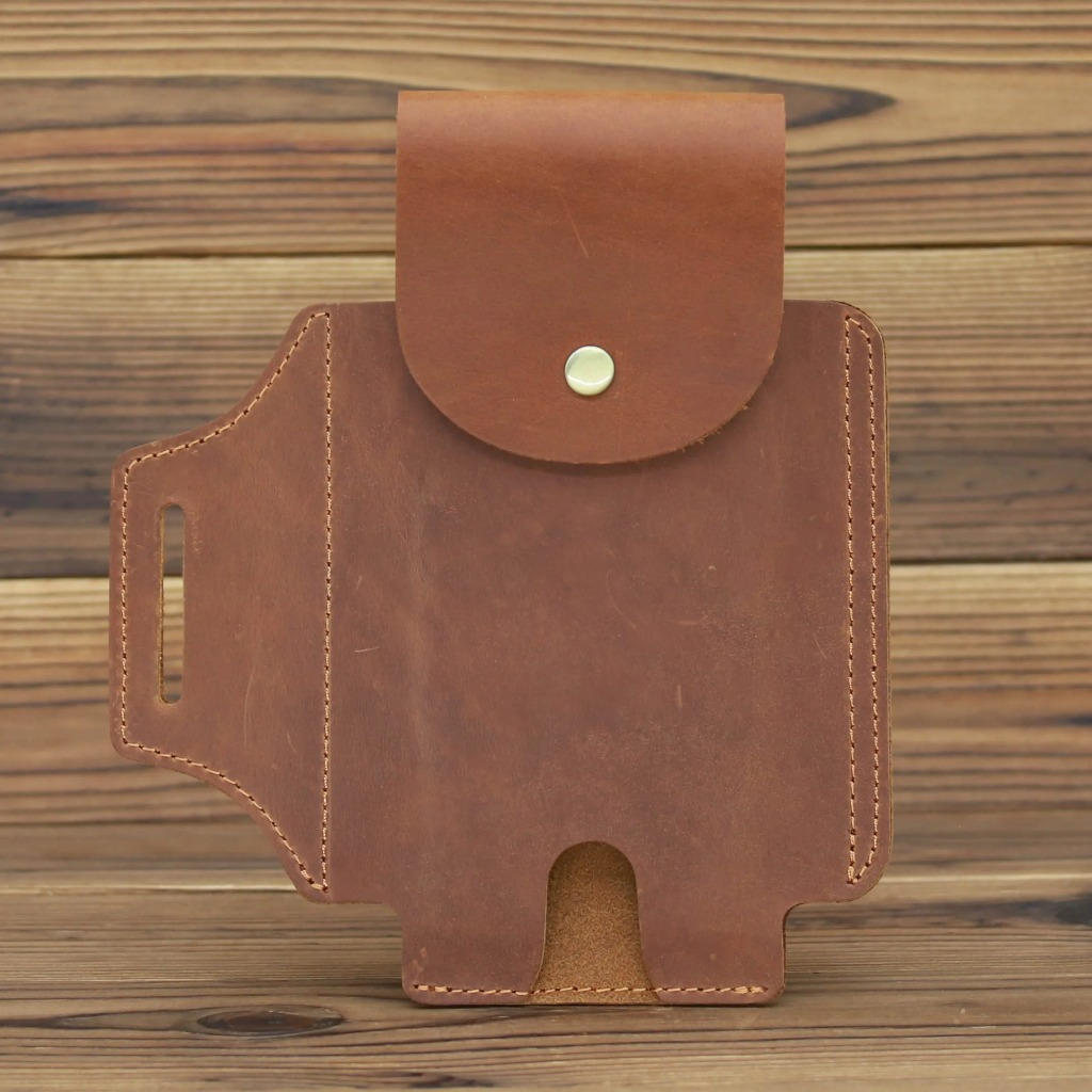Tas Pinggang Dompet HP Kulit Aali - Sarung HP kulit Asli
