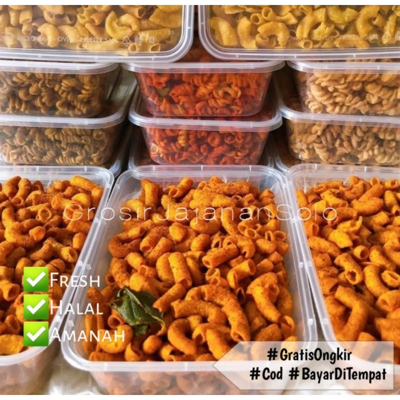 

Makaroni Bantet Pipa kemasan Bok ± 200gr / Makaroni Pedas Viral