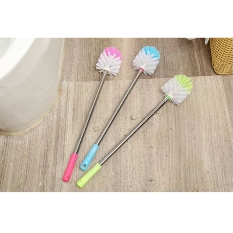 sikat WC toilet kamar mandi gagang besi