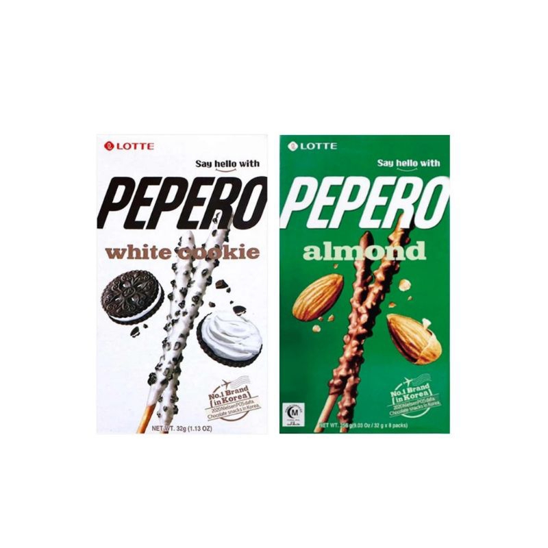 

Pepero Almond & White Cookie Sticks - Lotte