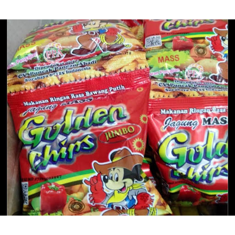 potato chips golden chips jumbo 1renteng isi 10