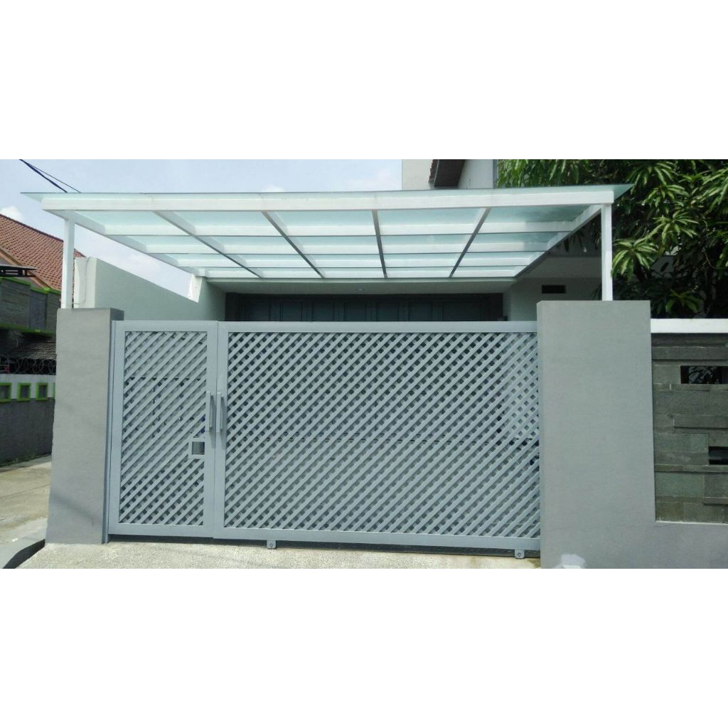 Pagar rumah besi custom warna cat juga bisa custom