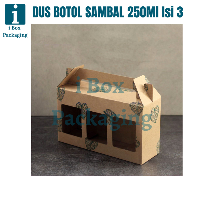 

[ 10 Pcs ] Box Toples Jar Kaca Madu 250ml Isi 3 Dus Botol Sambal 200ml Packaging Hampers Parsel