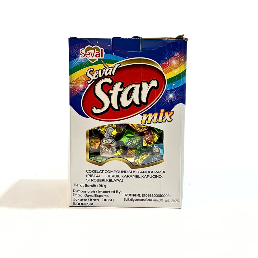 

[ COD ] Coklat SEVAL STAR MIX 2kg / Coklat Arab Mix / Coklat Murah / Coklat oleh oleh haji dan umroh