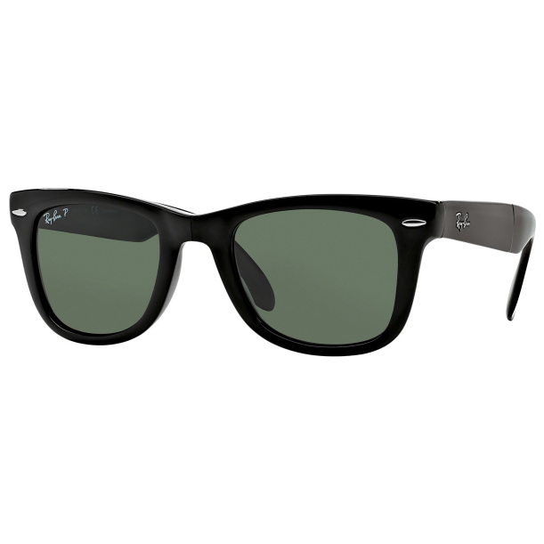 Ray-Ban Sunglass Wayfarer Folding RB 4105 601 50 Black Green Classic