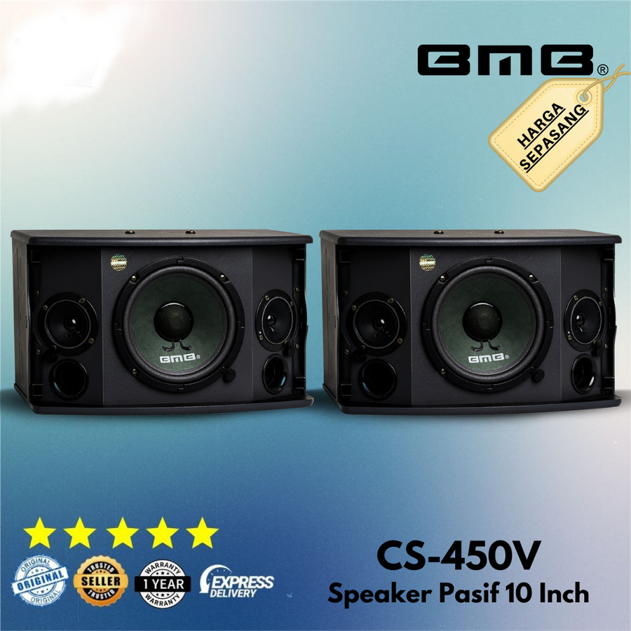 BMB CS-450V CS 450 V CS450V CS450 Speaker Pasif Passive Karaoke 10"