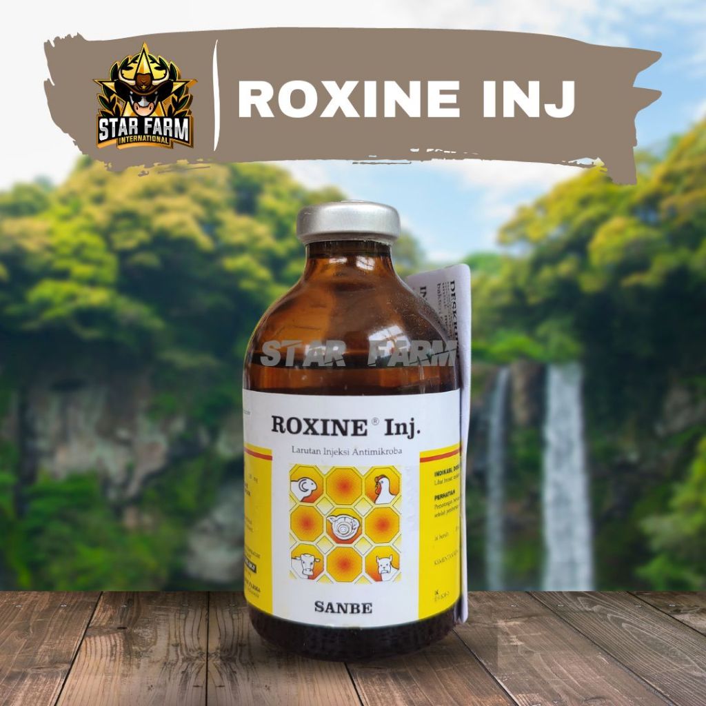 Roxine Antibiotik Ternak 100ml - STARFARM