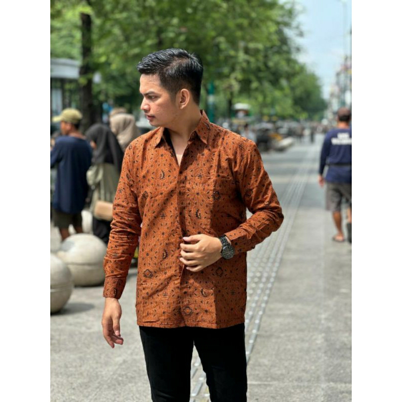 KEMEJA BATIK SIDOMUKTI SOGAN LENGAN PANJANG FURING