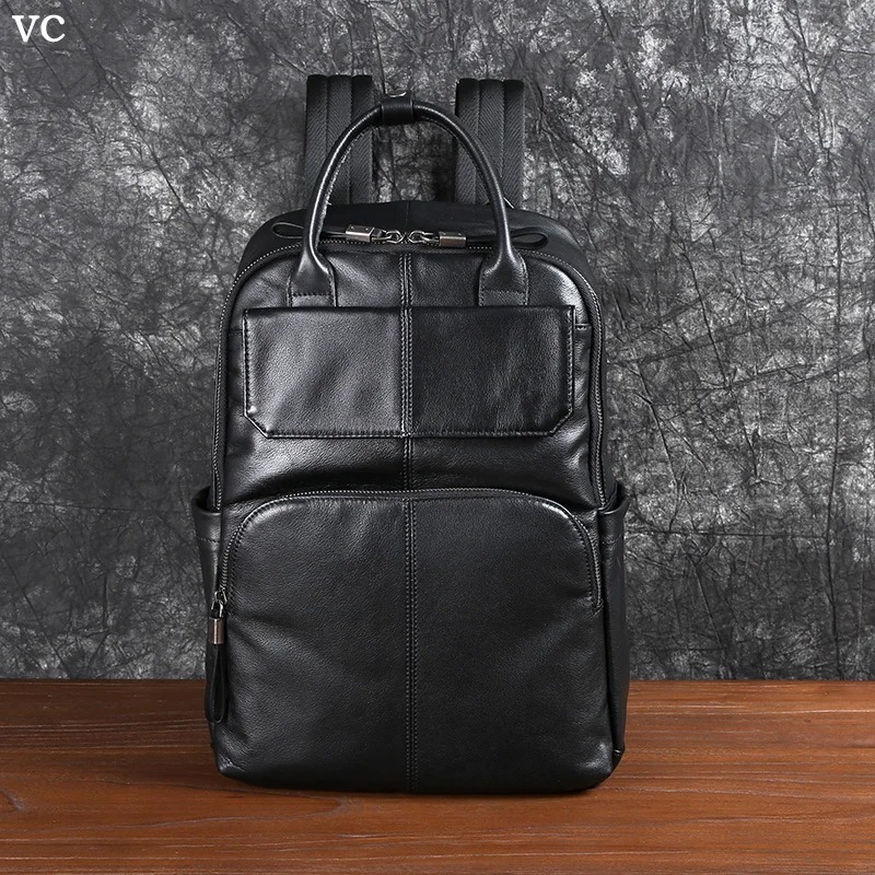 Ransel Travel Kulit Sapi Asli Garut - Tas Bahu Pria