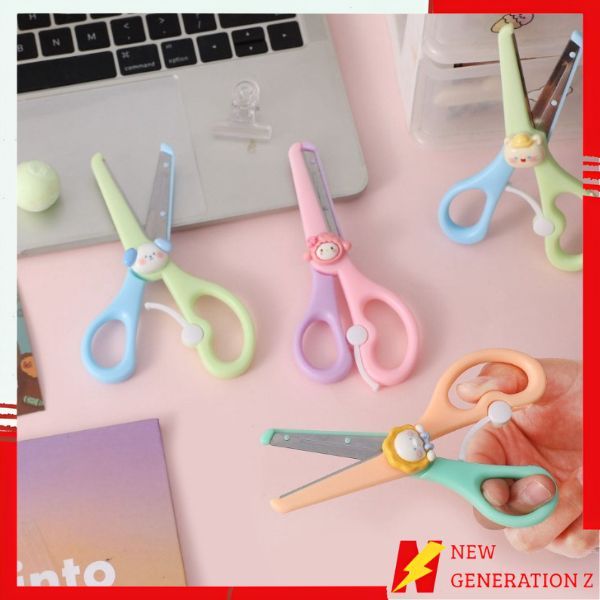 

NGZ Gunting Portabel Mini Scissors Gunting Lucu Alat Tulis Anak Sekolah Kartun Diy Motif Karakter Hewan Lucu