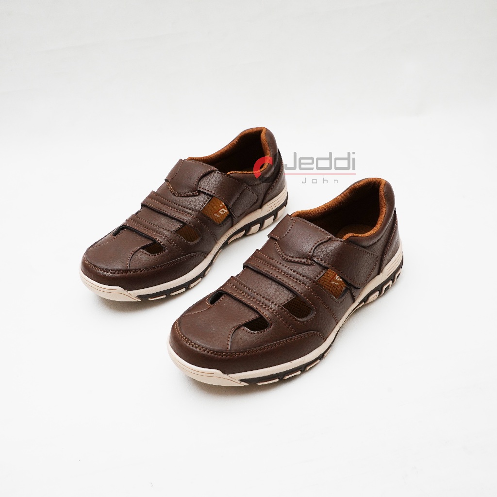 JEDDI [CROC 801] Sepatu Slip On Pria/ Sepatu Kulit Pria/ Sepatu Selop Kasual Formal Kerja