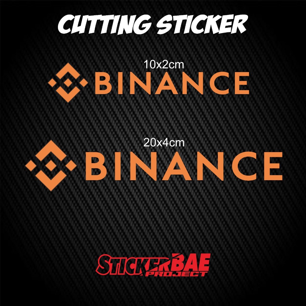 sticker cutting~ stiker binance STICKER BINANCE