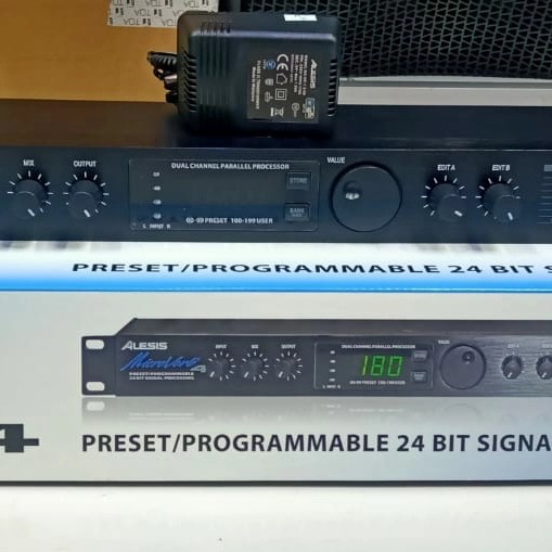 Effect Vocal Alesis Microverb 4 Original China Garansi Kardus Biru