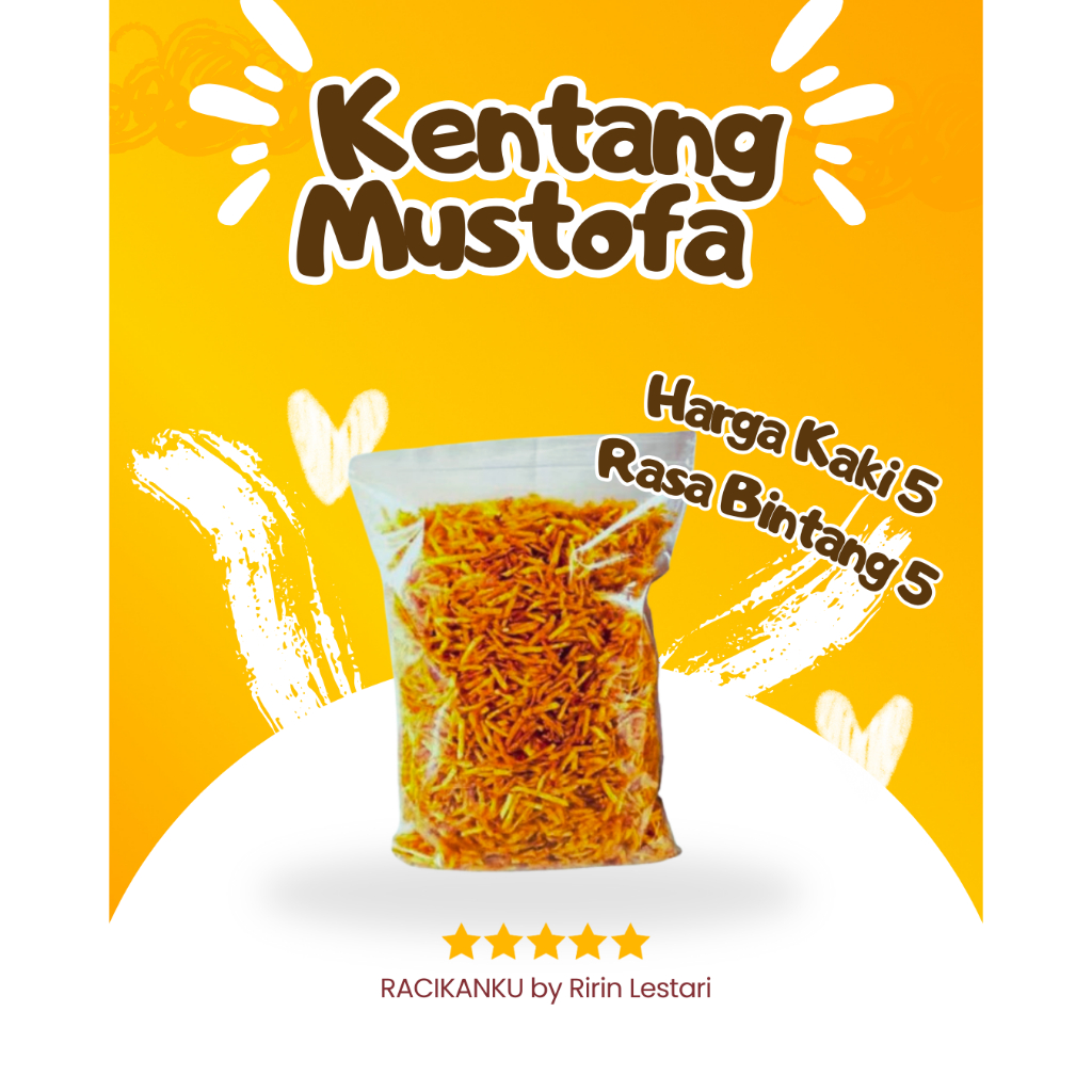 

Termurah Kentang Mustofa by Ririn Lestari Cemilan Snack Lauk Keripik Kering