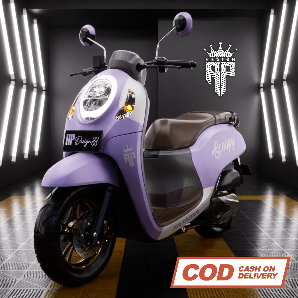 decal  scoopy sticker scoopy full body karbu FI donat full dasbor bisa chat custom dekal stiker vari